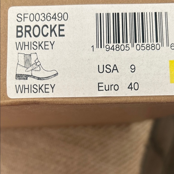 Sofft⭐️NWT Leather Ankle Boots BROCKE Whiskey w/Buckle Size US9/EU40🤎SF0036490 - Picture 15 of 15